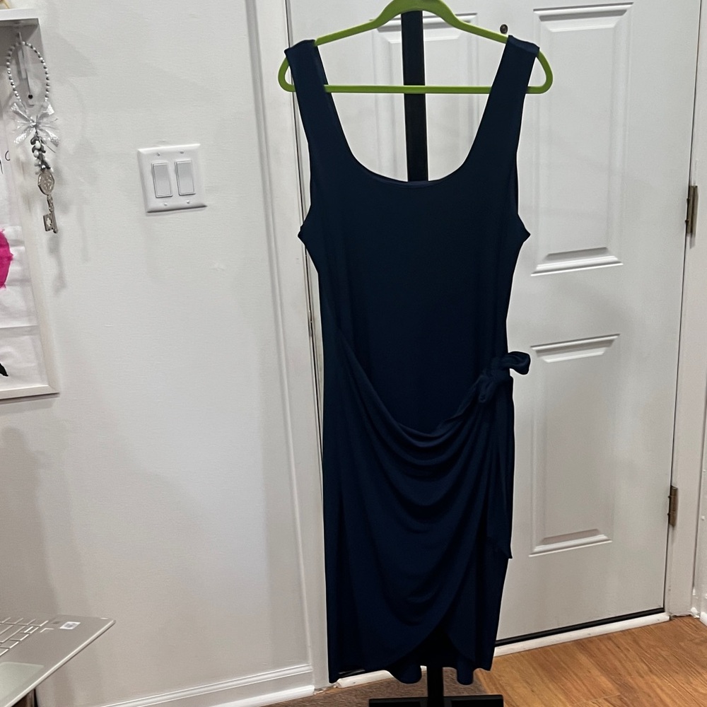 Express Midnight Blue Midi Dress